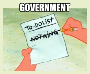 Government doing nothing