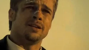 Brad Pitt doing a sad