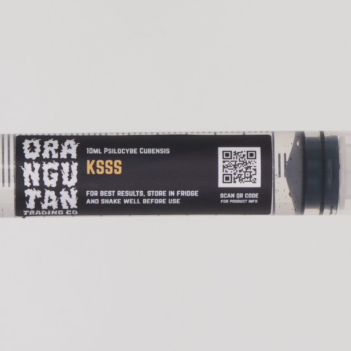 Close up of Orangutan Trading Co KSSS spore syringe