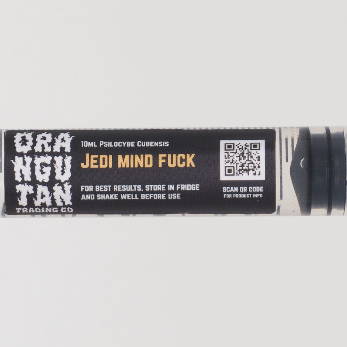 Close up of Orangutan Trading Co Jedi Mind Fuck spore syringe